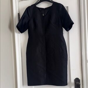 Talbots Black Mini Dress with Short Sleeves
